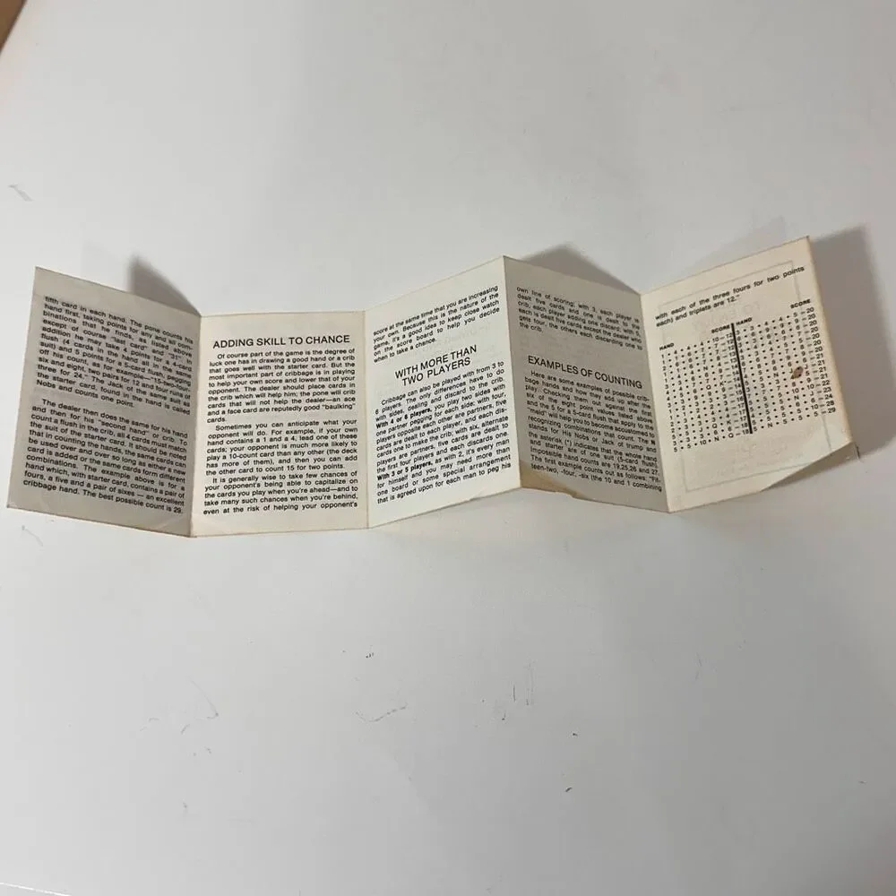 Vintage Continuous Track Cribbage Board by Hoyle